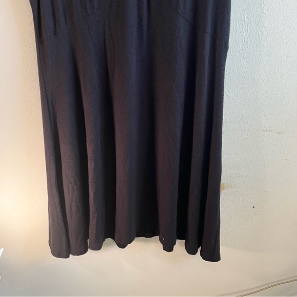 Torrid Dress Black V Neck Short Sleeves Hacci Skater Dress Sz 2X (2) NWT - Picture 7 of 11